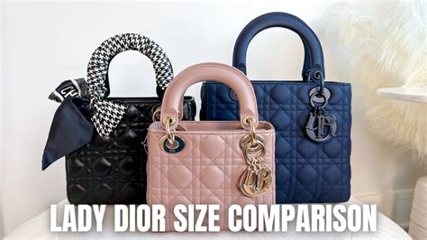 lady dior medium size price|Lady Dior mini vs small.